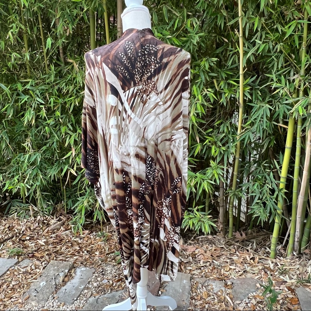 Chico's Vintage Jungle Sweater Wrap